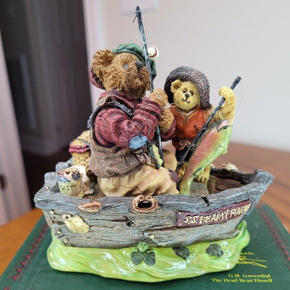Boyds Bears Other - Boyds Bears Resin Melville and Sonny "Mines bigger than Yours" #227744